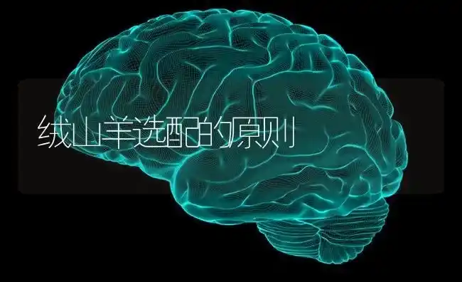 绒山羊选配的原则 | 家畜养殖