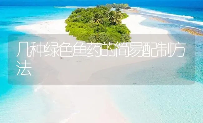 几种绿色鱼药的简易配制方法 | 养殖病虫害防治