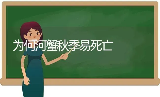 为何河蟹秋季易死亡 | 淡水养殖
