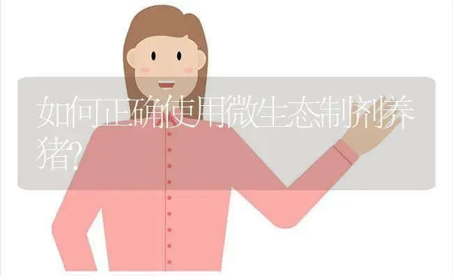 如何正确使用微生态制剂养猪？ | 家畜养殖