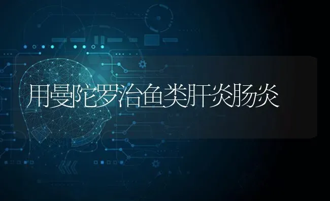 用曼陀罗治鱼类肝炎肠炎 | 淡水养殖