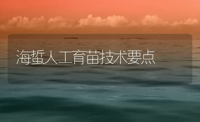 海蜇人工育苗技术要点 | 淡水养殖