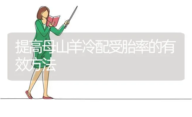 提高母山羊冷配受胎率的有效方法 | 家畜养殖