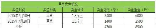全沉水料养草鱼也能早卖鱼，海大珠峰063包产38斤