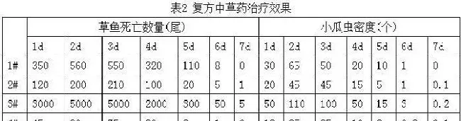 复方中草药治疗鱼类小瓜虫病的效果研究