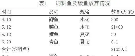 小型水库主养鳜鱼高效试验