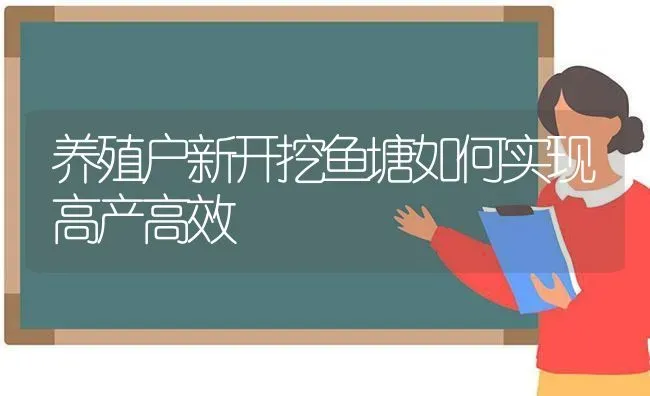 养殖户新开挖鱼塘如何实现高产高效 | 动物养殖百科
