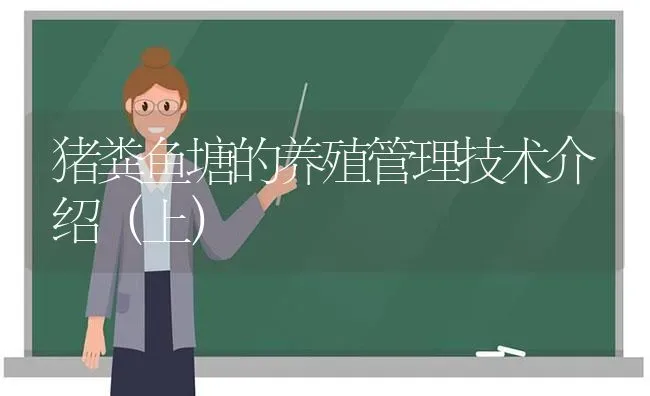 猪粪鱼塘的养殖管理技术介绍（上） | 动物养殖百科