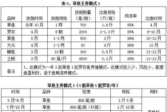 史上最全华南地区分区域草鱼养殖模式推荐