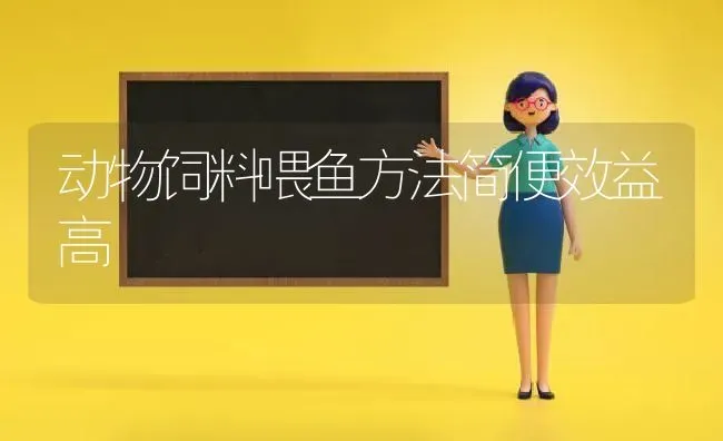 动物饲料喂鱼方法简便效益高 | 动物养殖饲料