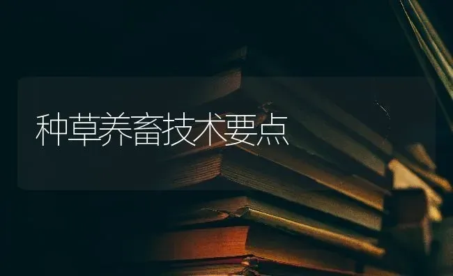 种草养畜技术要点 | 家畜养殖