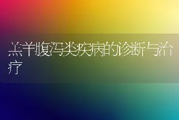 羔羊腹泻类疾病的诊断与治疗