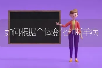 如何根据个体变化判断羊病