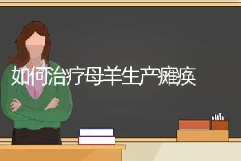 如何治疗母羊生产瘫痪