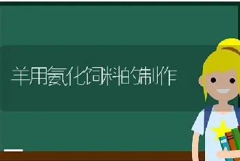 羊用氨化饲料的制作