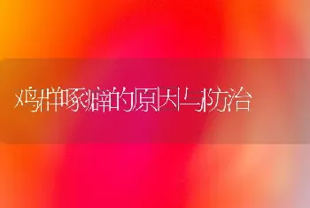 鸡群啄癖的原因与防治