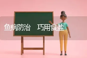 鱼病防治 巧用食盐