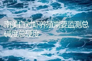 南美白对虾养殖需要监测总碱度总硬度