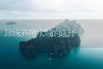 珍珠养殖水域的选择