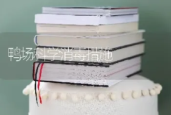 鸭场科学消毒措施