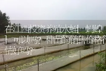 在江西投资养殖水蛭[蚂蝗]可以吗?种苗的销售价格行情好吗?