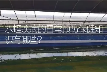 水蛭疾病的日常预防保健知识有哪些?