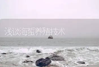 浅谈海蜇养殖技术