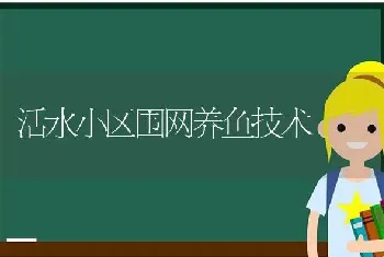 活水小区围网养鱼技术