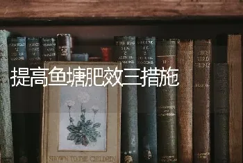 提高鱼塘肥效三措施